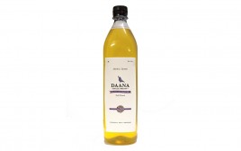 Daana Organic Groundnut Oil (Cold Pressed)  Glass Bottle  1 litre